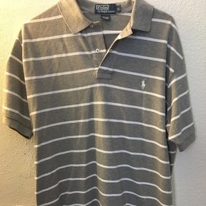 Ralph Lauren Polo Gray and white striped